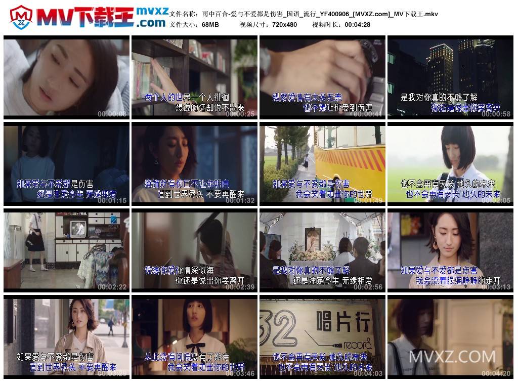雨中百合-爱与不爱都是伤害_国语_流行_YF400906